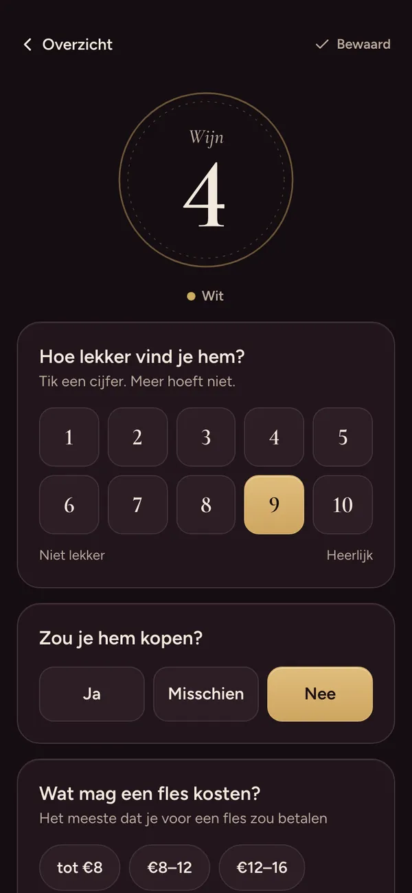 The wine tasting app: how much do you like it, and would you buy it?